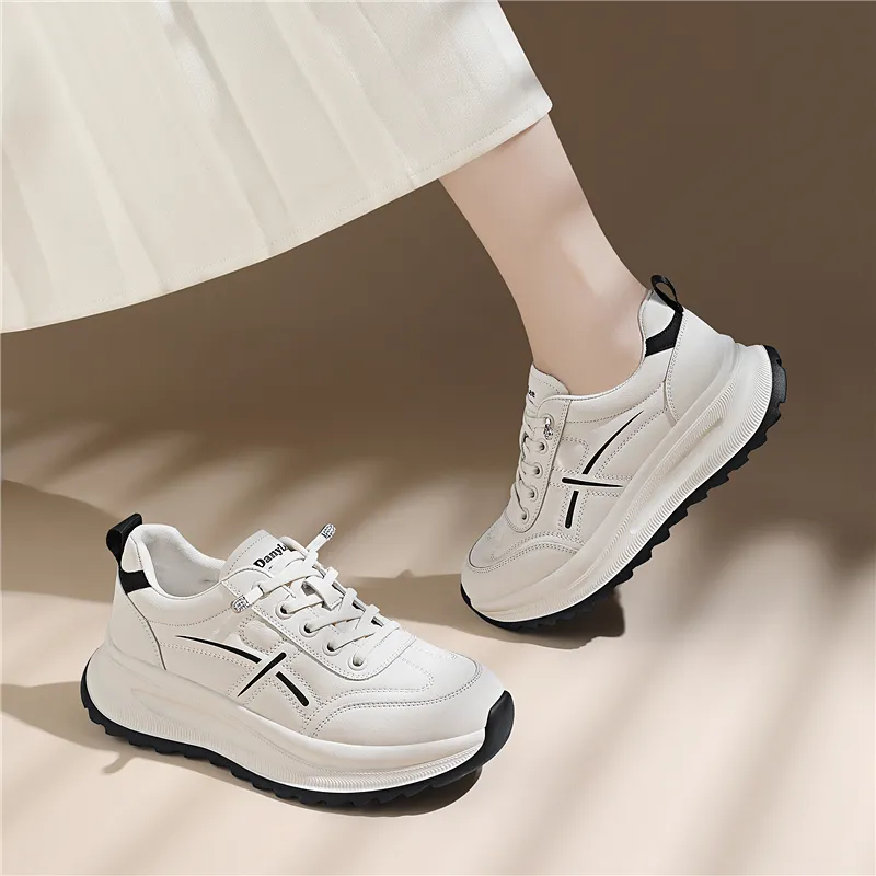 Golden Silk Rabbit Anti Slip And Wear Resistant Height Increasing Cushioning Low Top Casual Shoes Women's-10