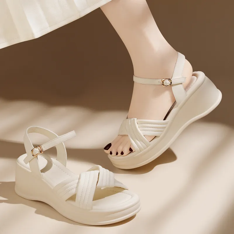 Golden Silk Rabbit One Strap Sandals Women's-16
