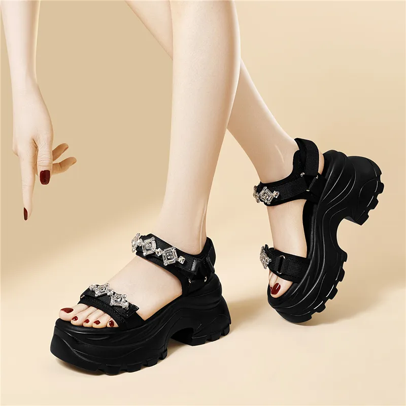 Golden Silk Rabbit One Strap Sandals Women's-3