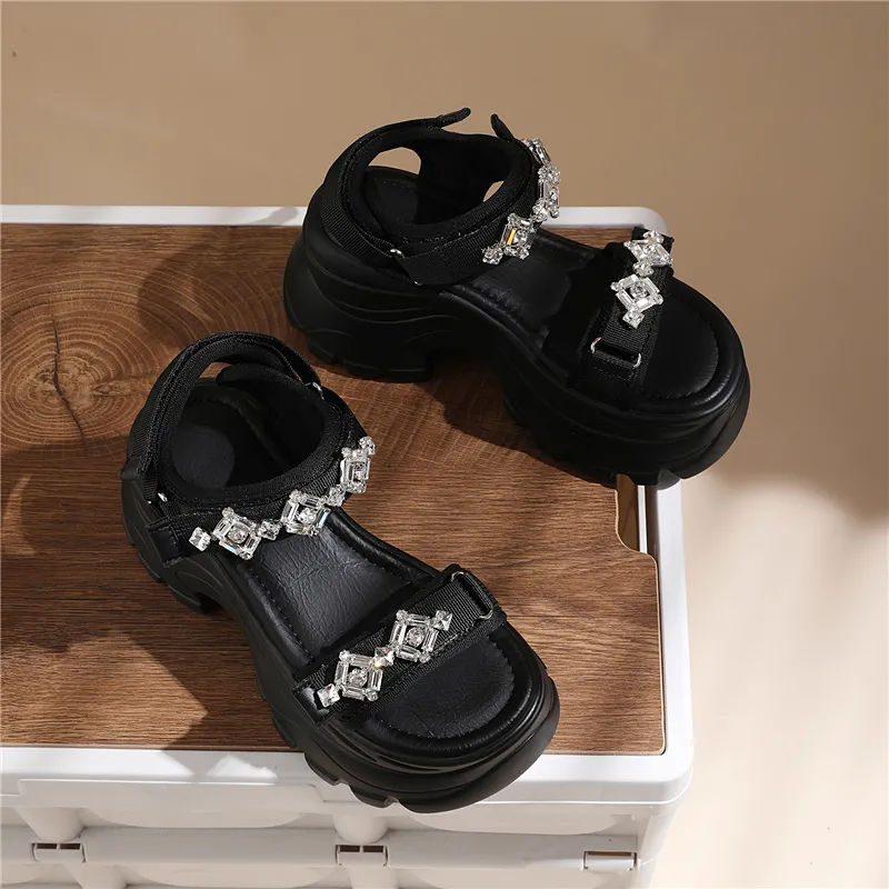 Golden Silk Rabbit One Strap Sandals Women's-2