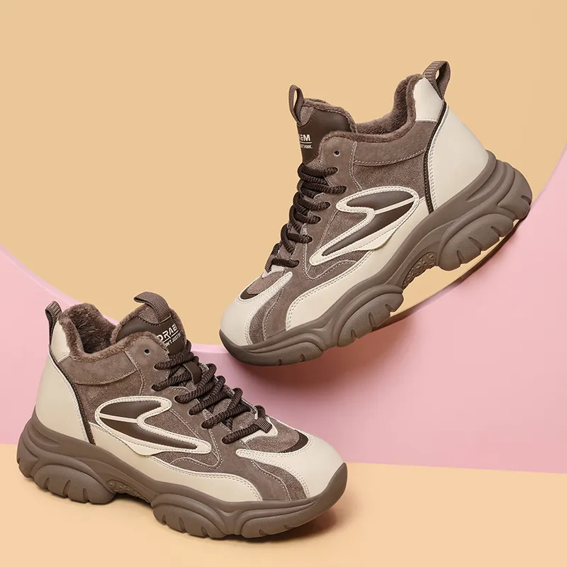 Golden Silk Rabbit High-Top Casual Shoes Women's-7