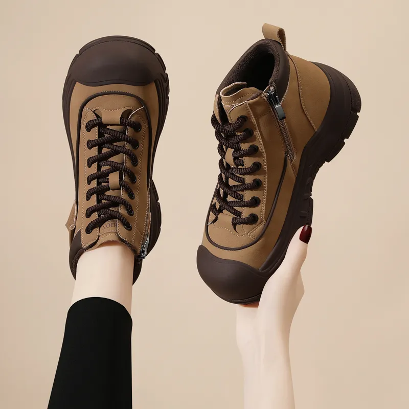 Golden Silk Rabbit Short Martin Boot Women's-12