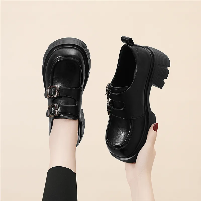 Golden Silk Rabbit Loafers 6.5CM Women's-4