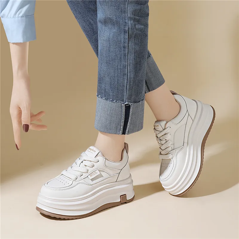 Golden Silk Rabbit Anti Slip And Wear Resistant Height Increasing Low Top Skateboard Shoes Women's-6