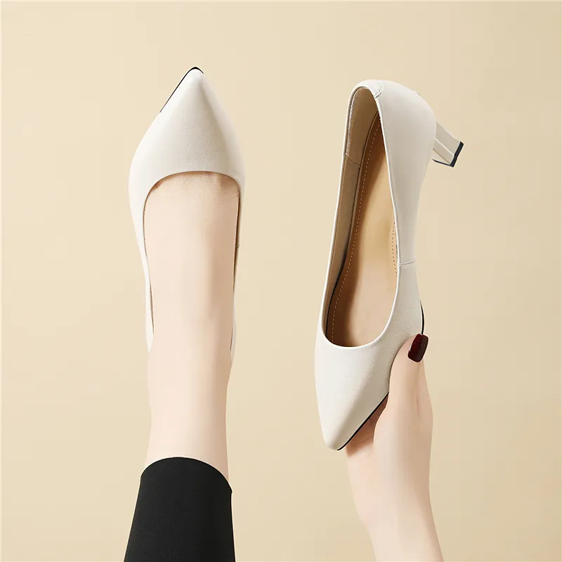 Golden Silk Rabbit High Heels Women's-11
