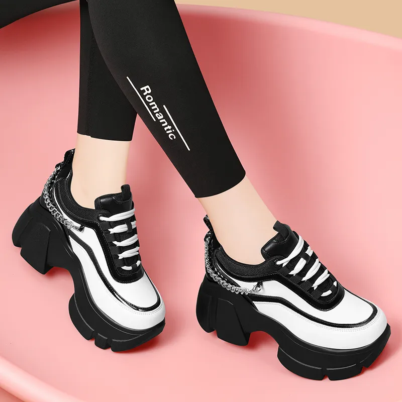Golden Silk Rabbit Low-Top Chunky Sneakers Women's-11