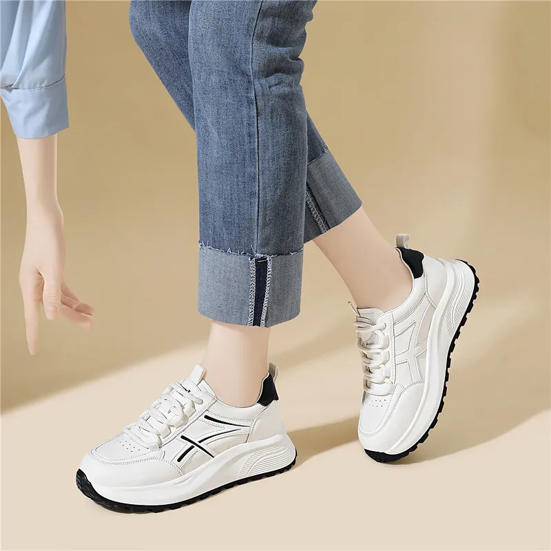 Golden Silk Rabbit Low Top Chunky Sneakers Women's-9