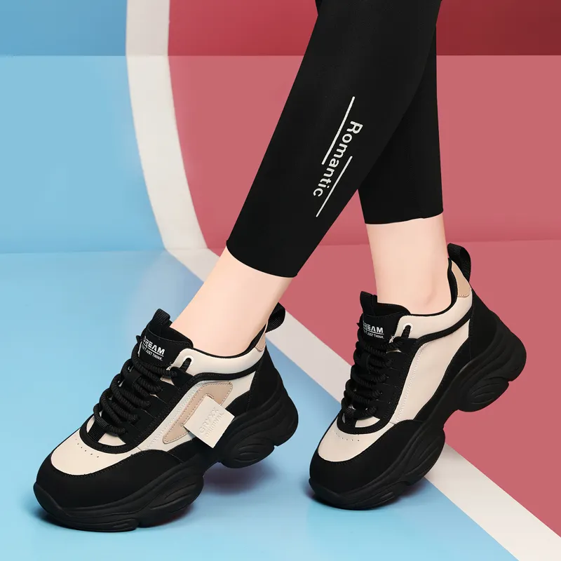 Golden Silk Rabbit Mid-Top Chunky Sneakers Women's-3