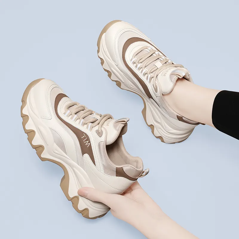 Golden Silk Rabbit Coverage Low-Top Chunky Sneakers Women's-7