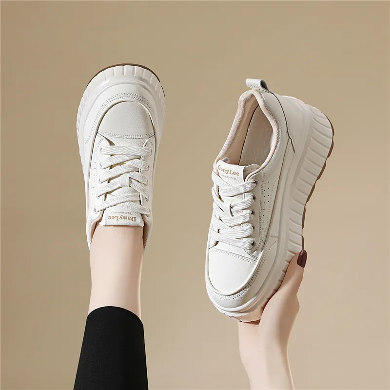 Golden Silk Rabbit Anti Slip And Wear Resistant Height Increasing Low Top Skateboard Shoes Women's-11