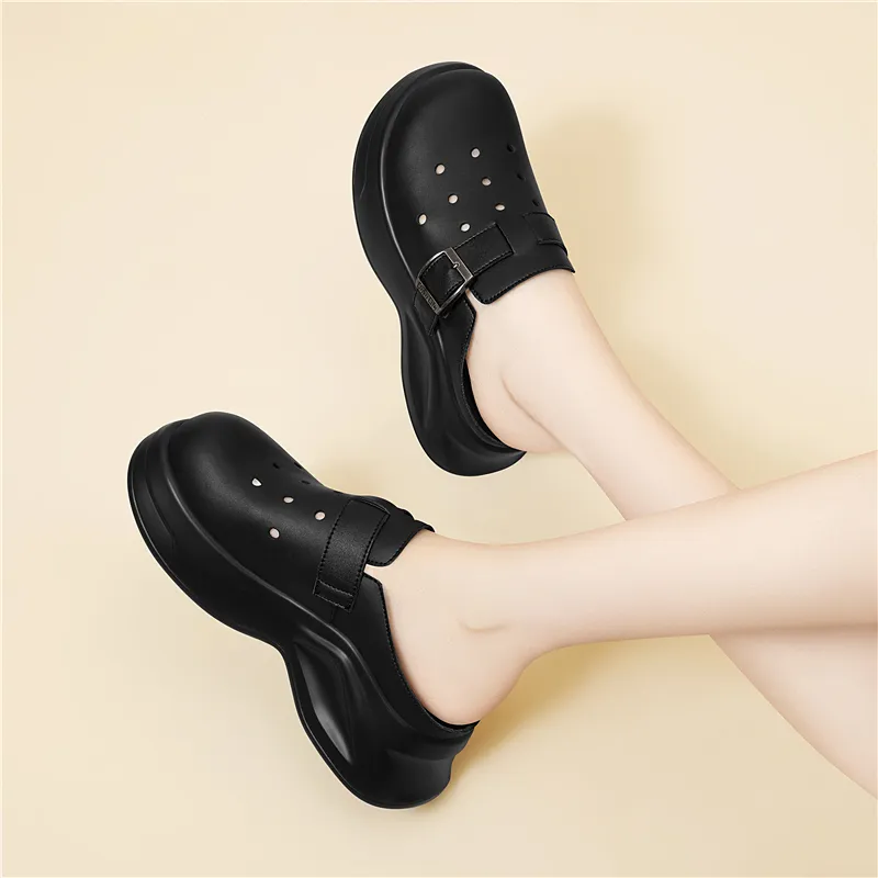 Golden Silk Rabbit Clogs Women's-7