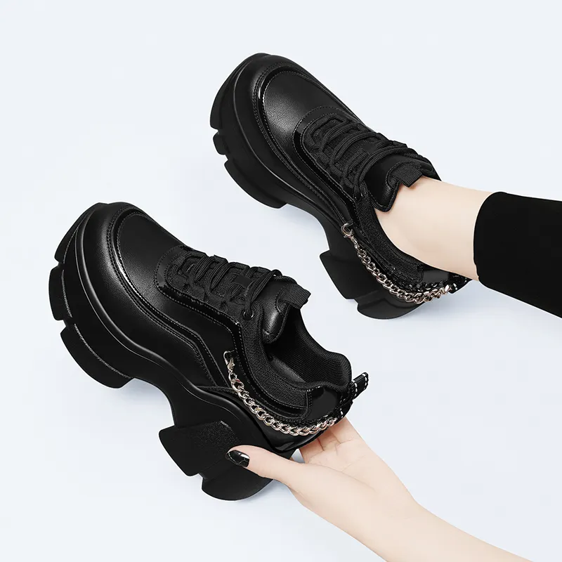 Golden Silk Rabbit Low-Top Chunky Sneakers Women's-6
