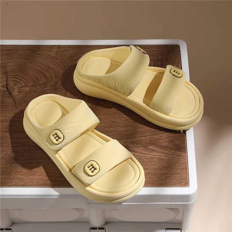 Golden Silk Rabbit Slide Slippers Women's-10