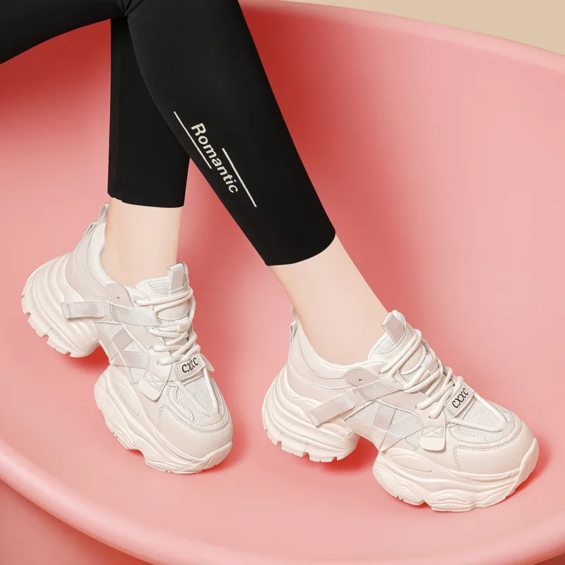 Golden Silk Rabbit Low-Top Chunky Sneakers Women's Black-9