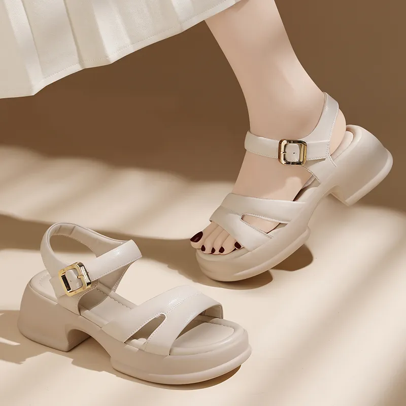 Golden Silk Rabbit Beach Sandals Women's-16