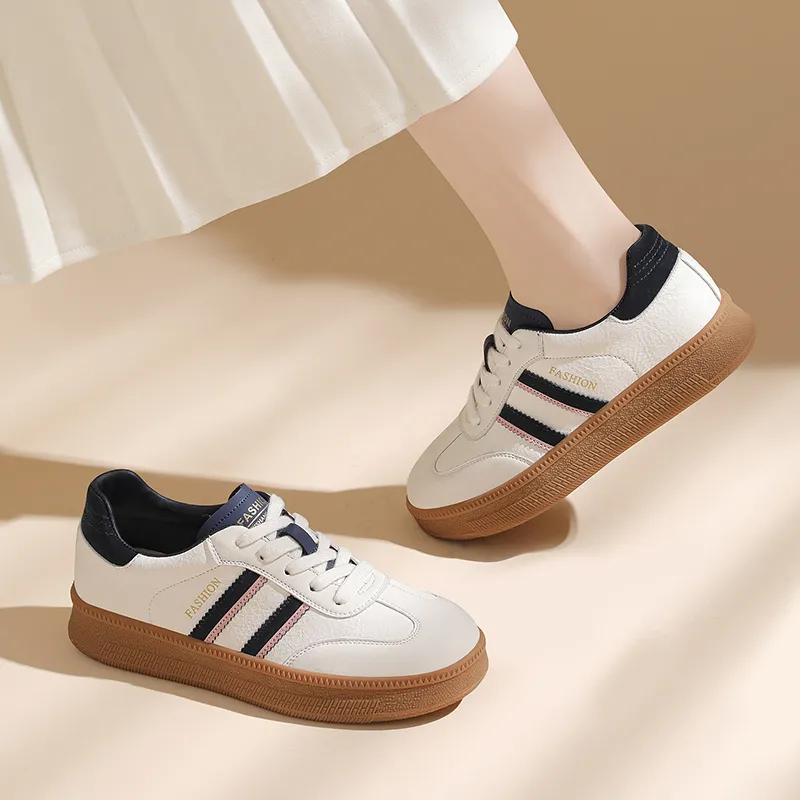 Golden Silk Rabbit Anti-Slip And Wear-Resistant Lightweight Low-Top Skateboard Shoes Women's-10