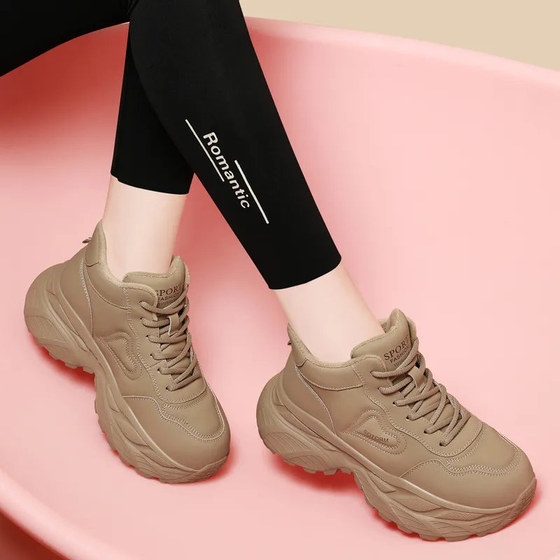 Golden Silk Rabbit Low-Top Chunky Sneakers Women's-12