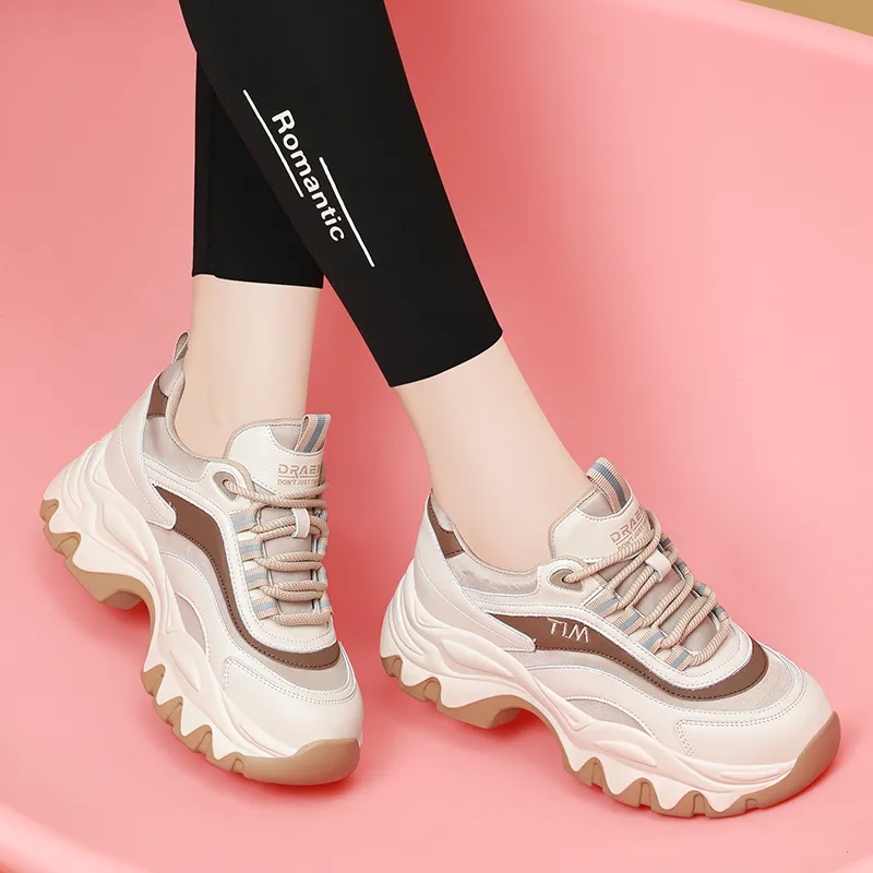 Golden Silk Rabbit Coverage Low-Top Chunky Sneakers Women's-6