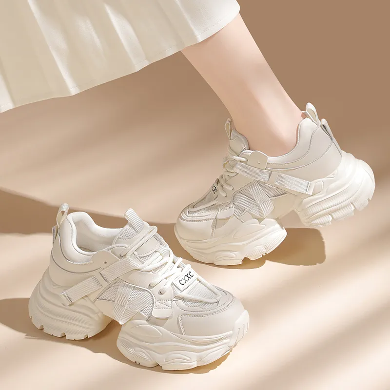 Golden Silk Rabbit Low-Top Chunky Sneakers Women's Black-10