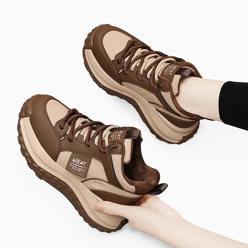 Golden Silk Rabbit Mid-Top Chunky Sneakers Women's-13