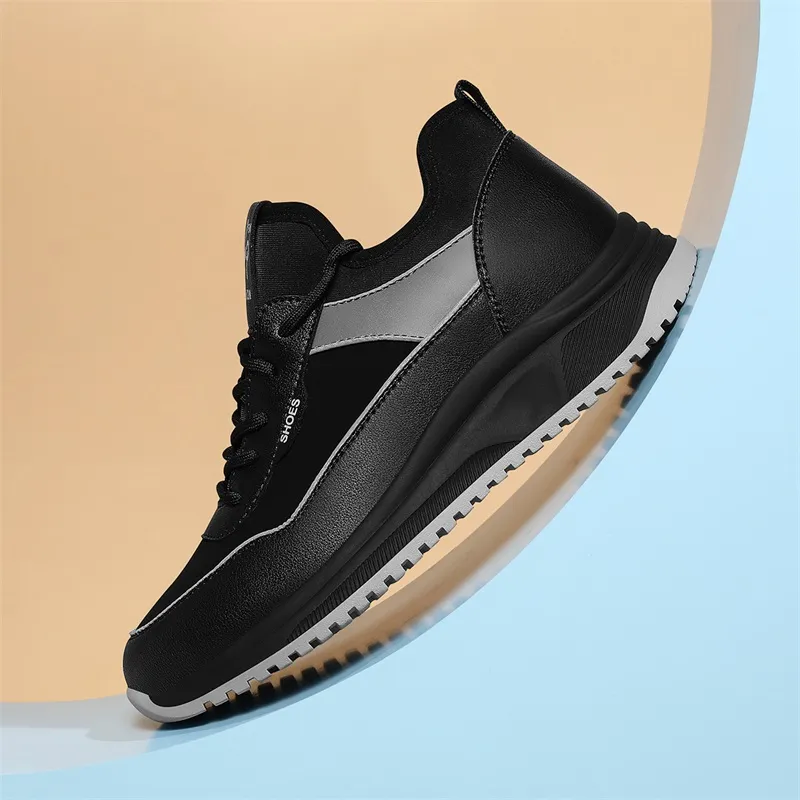 Golden Silk Rabbit Lightweight And Breathable Low-Top Chunky Sneakers Women's Black-9