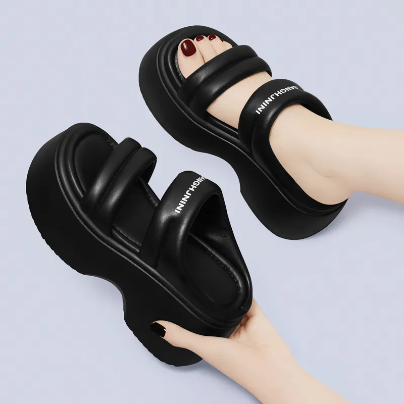 Golden Silk Rabbit PU Polyurethane Slip-Resistant Slide Slippers Women's-6