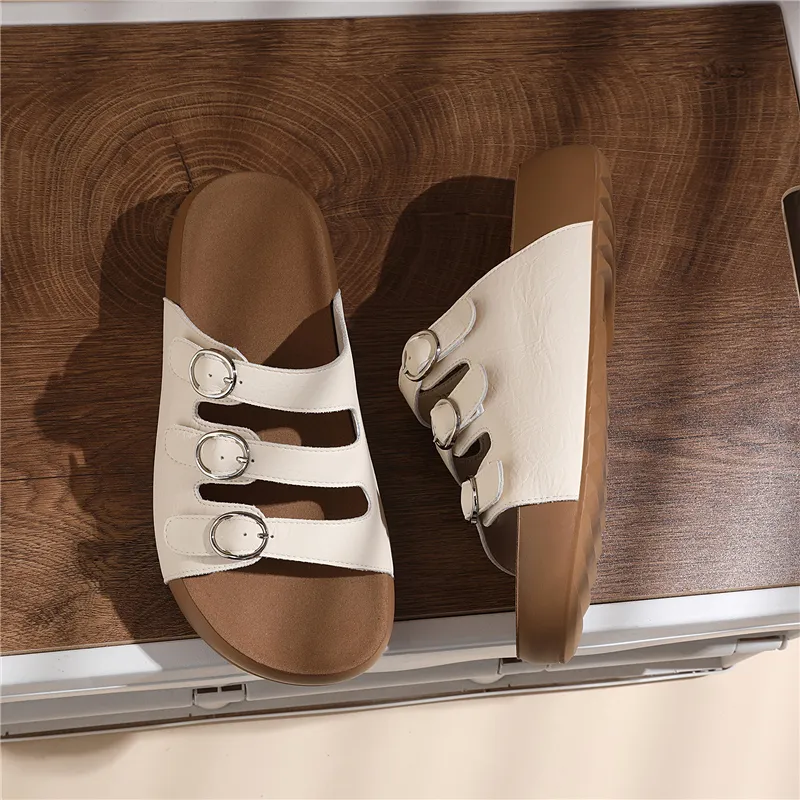 Golden Silk Rabbit Abrasion Resistant Quick Dry Slide Slippers Women's-2