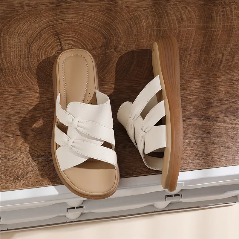 Golden Silk Rabbit Rubber Sole Slip Resistant Cushioning Slide Slippers Women's-2
