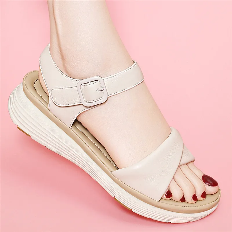 Golden Silk Rabbit One Strap Sandals Women's-2