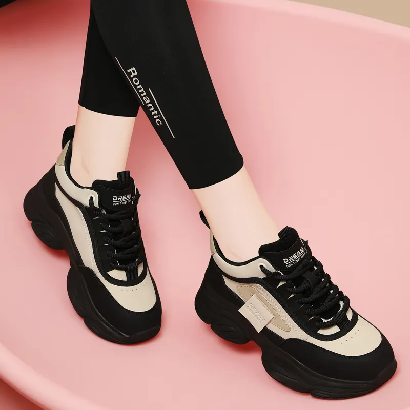 Golden Silk Rabbit Mid-Top Chunky Sneakers Women's-2