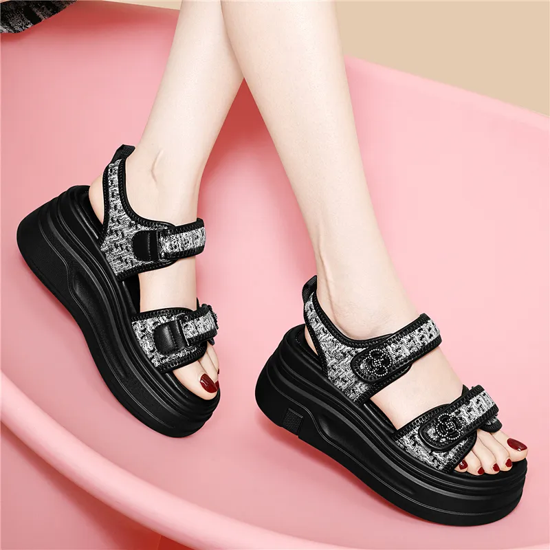 Golden Silk Rabbit Beach Sandals Women's-3