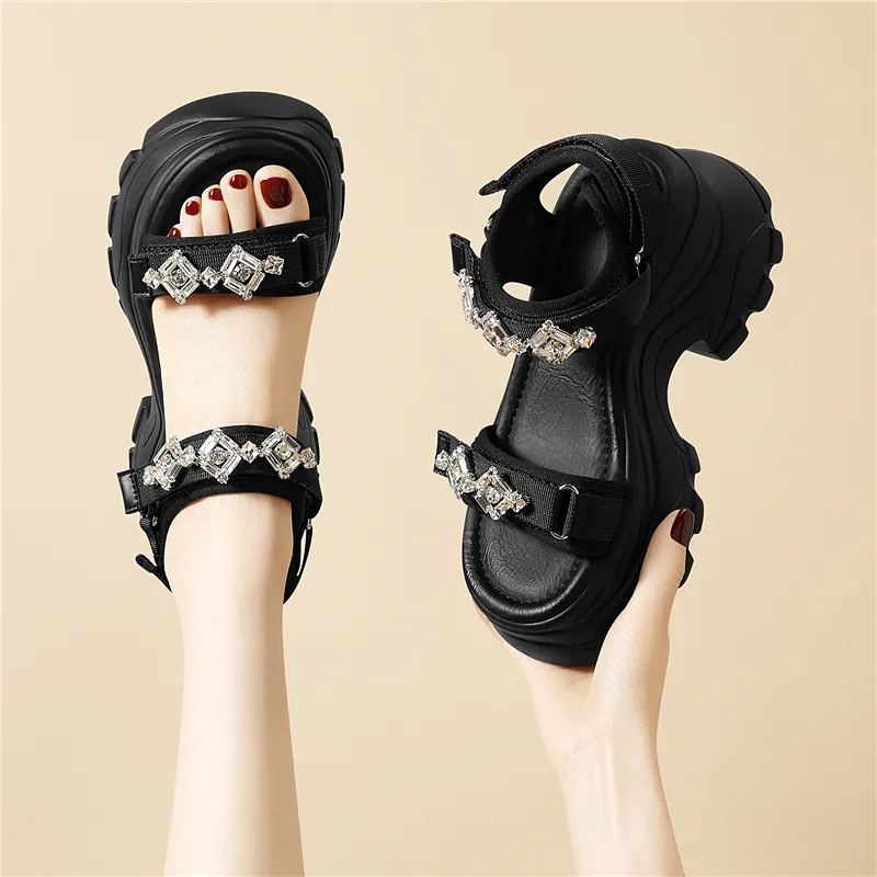 Golden Silk Rabbit One Strap Sandals Women's-4
