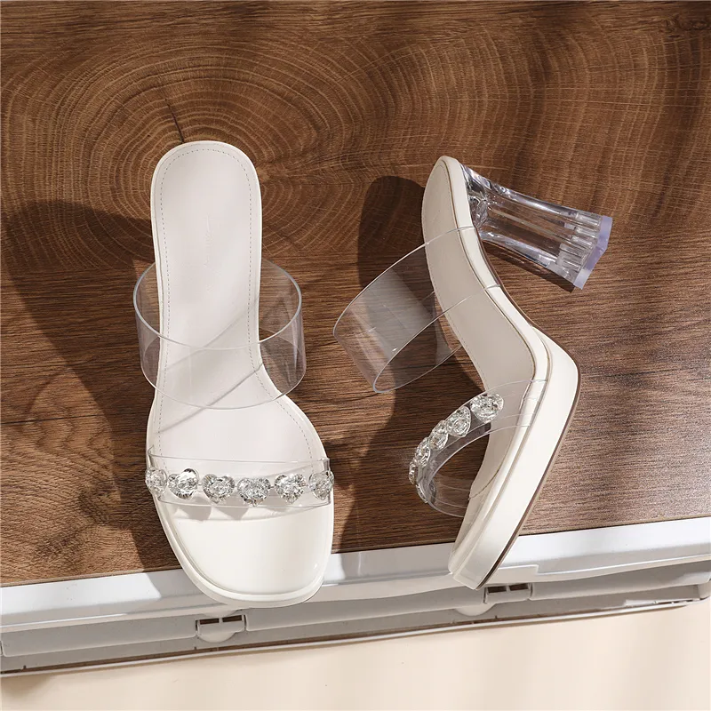Golden Silk Rabbit One Strap Sandals Women's-2