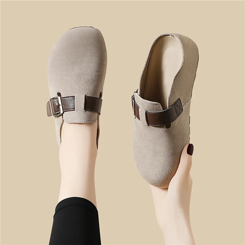 Golden Silk Rabbit Wrap toe Slippers Women's-1
