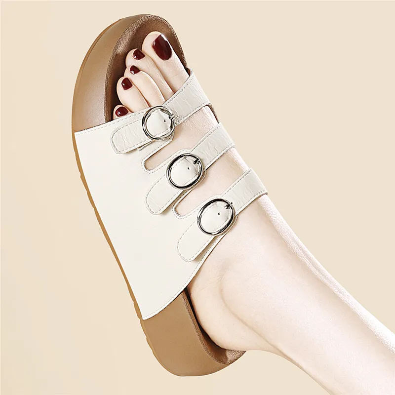 Golden Silk Rabbit Abrasion Resistant Quick Dry Slide Slippers Women's-7