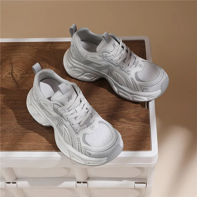 Golden Silk Rabbit Low Top Chunky Sneakers Women's-5