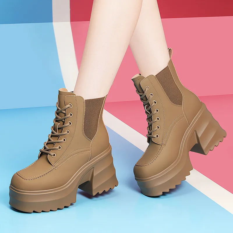 Golden Silk Rabbit Short Martin Boot Women's-10
