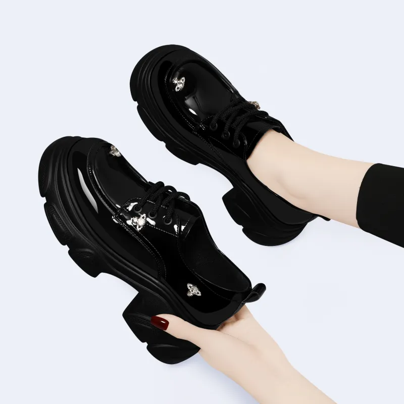 Golden Silk Rabbit Casual Single Shoes Women's-2