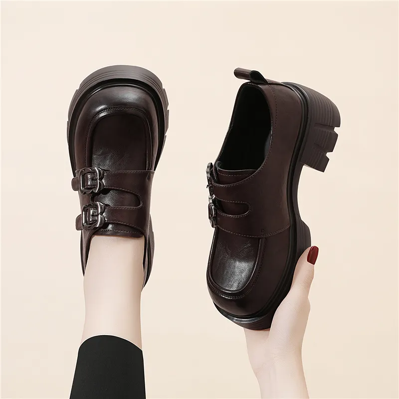 Golden Silk Rabbit Loafers 6.5CM Women's-11