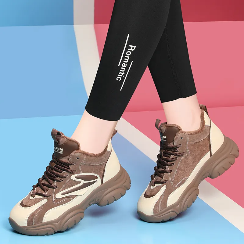 Golden Silk Rabbit High-Top Casual Shoes Women's-8