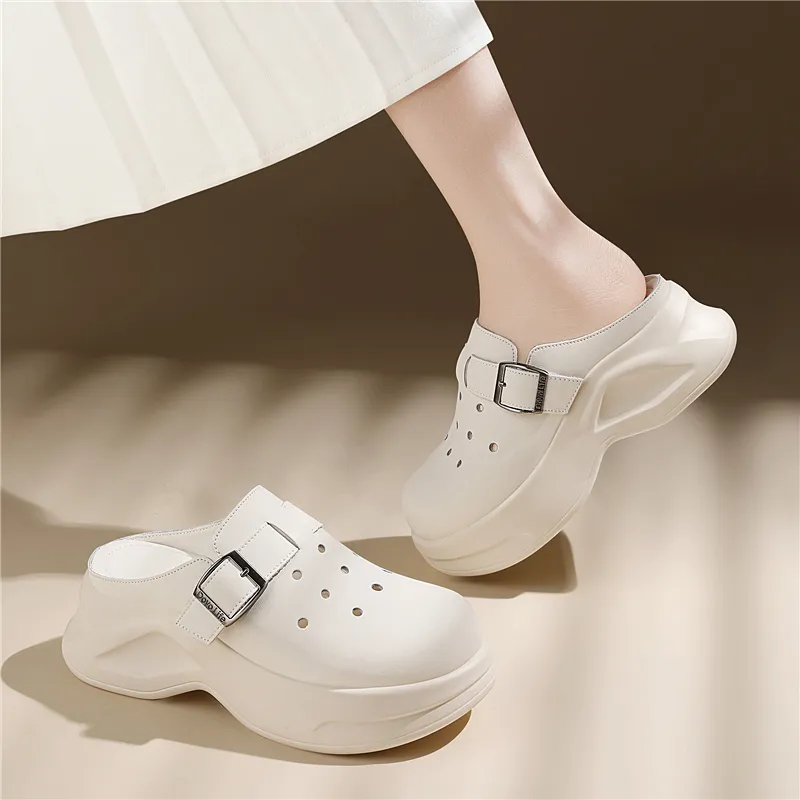 Golden Silk Rabbit Clogs Women's-13