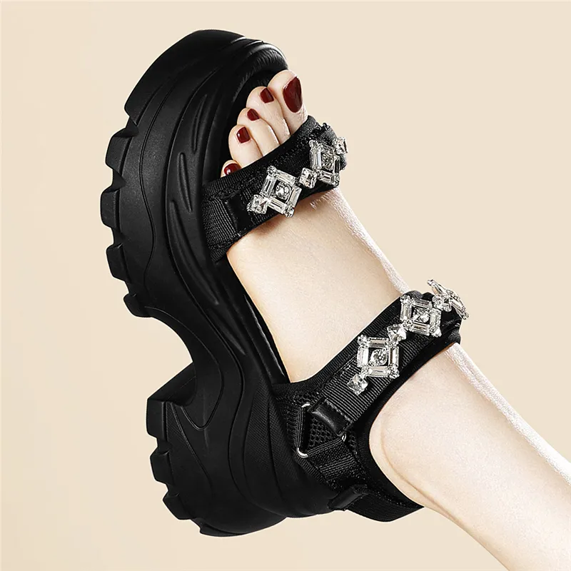 Golden Silk Rabbit One Strap Sandals Women's-7