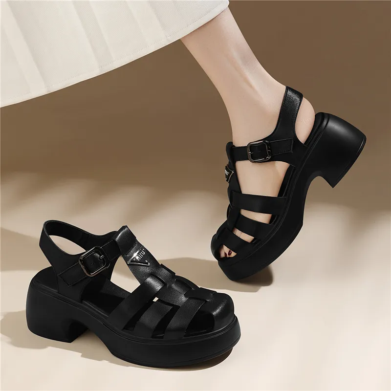Golden Silk Rabbit Roman Sandals Women's-3