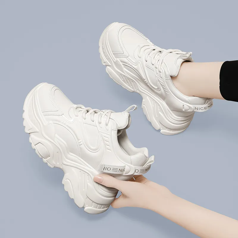 Golden Silk Rabbit Mid-Top Chunky Sneakers Women's-13