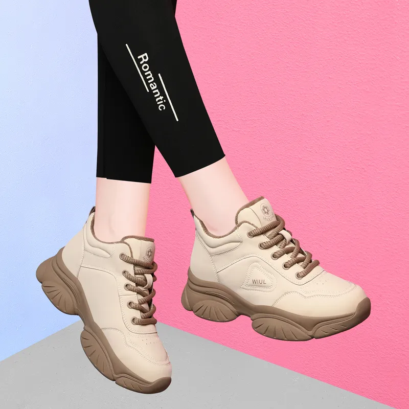 Golden Silk Rabbit Mid-Top Chunky Sneakers Women's-13