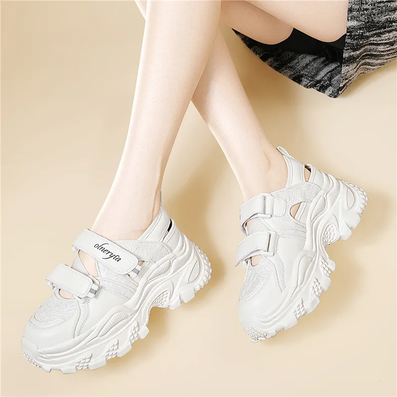Golden Silk Rabbit Low Top Chunky Sneakers Women's-6
