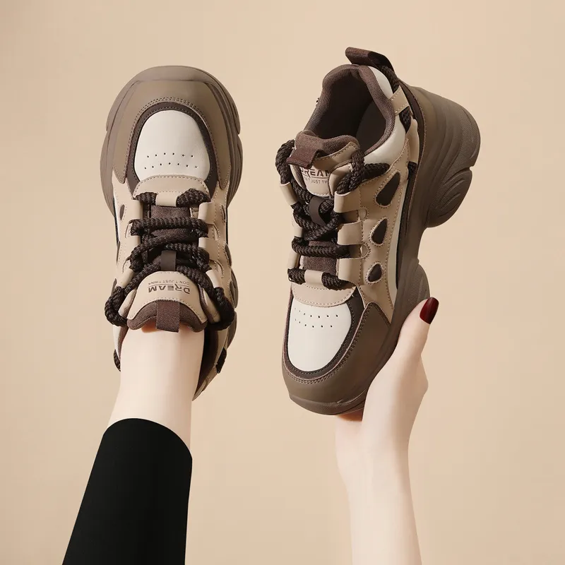 Golden Silk Rabbit Chunky Sneakers Women's-11