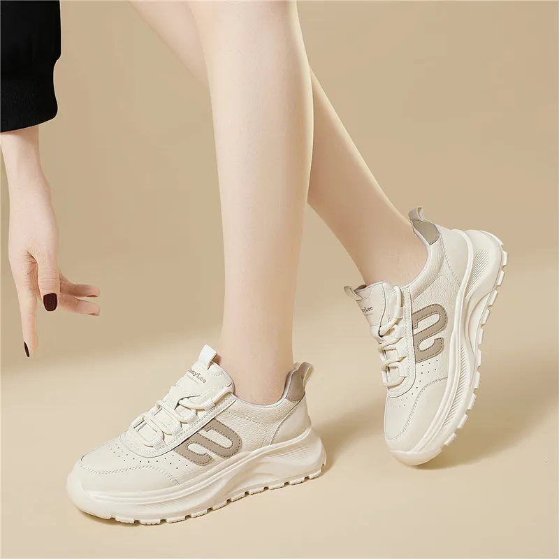 Golden Silk Rabbit Low-Top Chunky Sneakers Women's-8