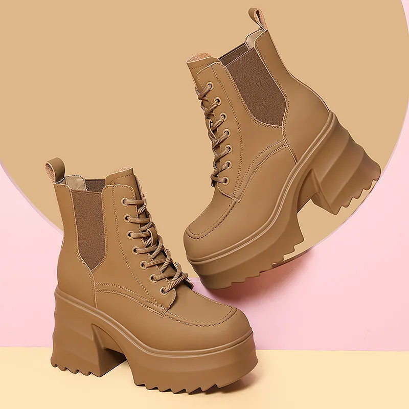 Golden Silk Rabbit Short Martin Boot Women's-9