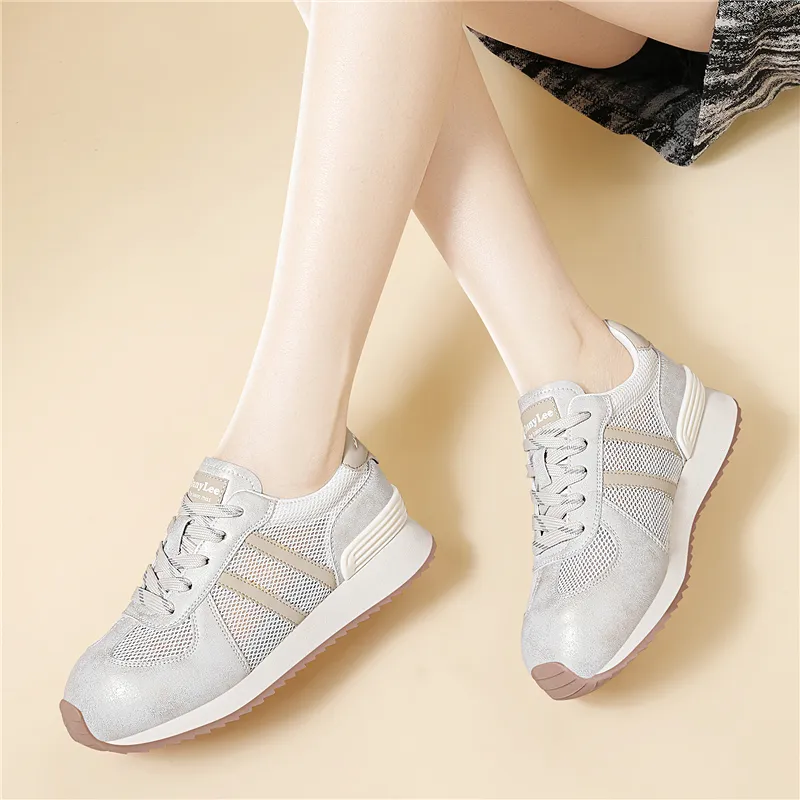 Golden Silk Rabbit Cushioning Slip Resistant Low Top Casual Shoes Women's-10
